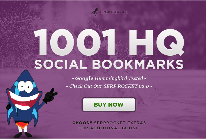 I will add your site to 1001 social bookmarks high quality backlinks, rss ,ping