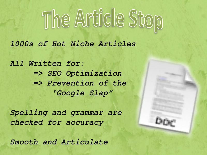 I will write and re-write your article