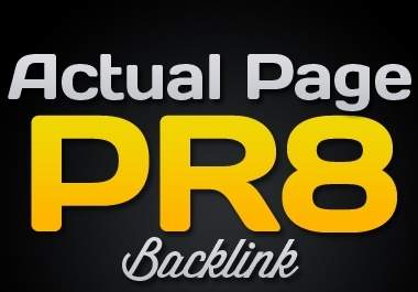 give you actual pr8 backlink aouto aprove