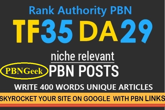 PBN Create 50 Blog Network with niche related articles & Indexing 