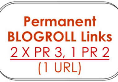 give you 2 x PR3 + 2 x PR2 + 1 x PR1 Permanent BLOGROLL Links 