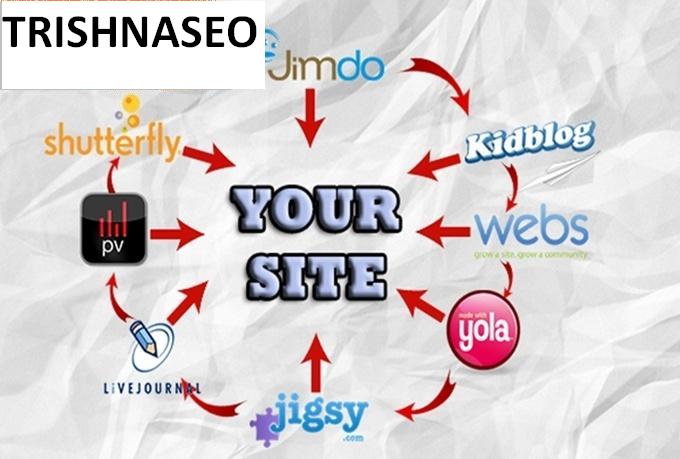 I will do MANUALLY a seo linkwheel with 10 high pr web blogs to your website or video
