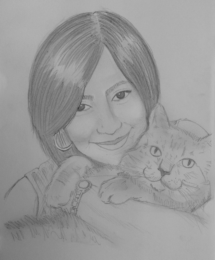 I will create a hand drawn sketch of you in my own style for $5