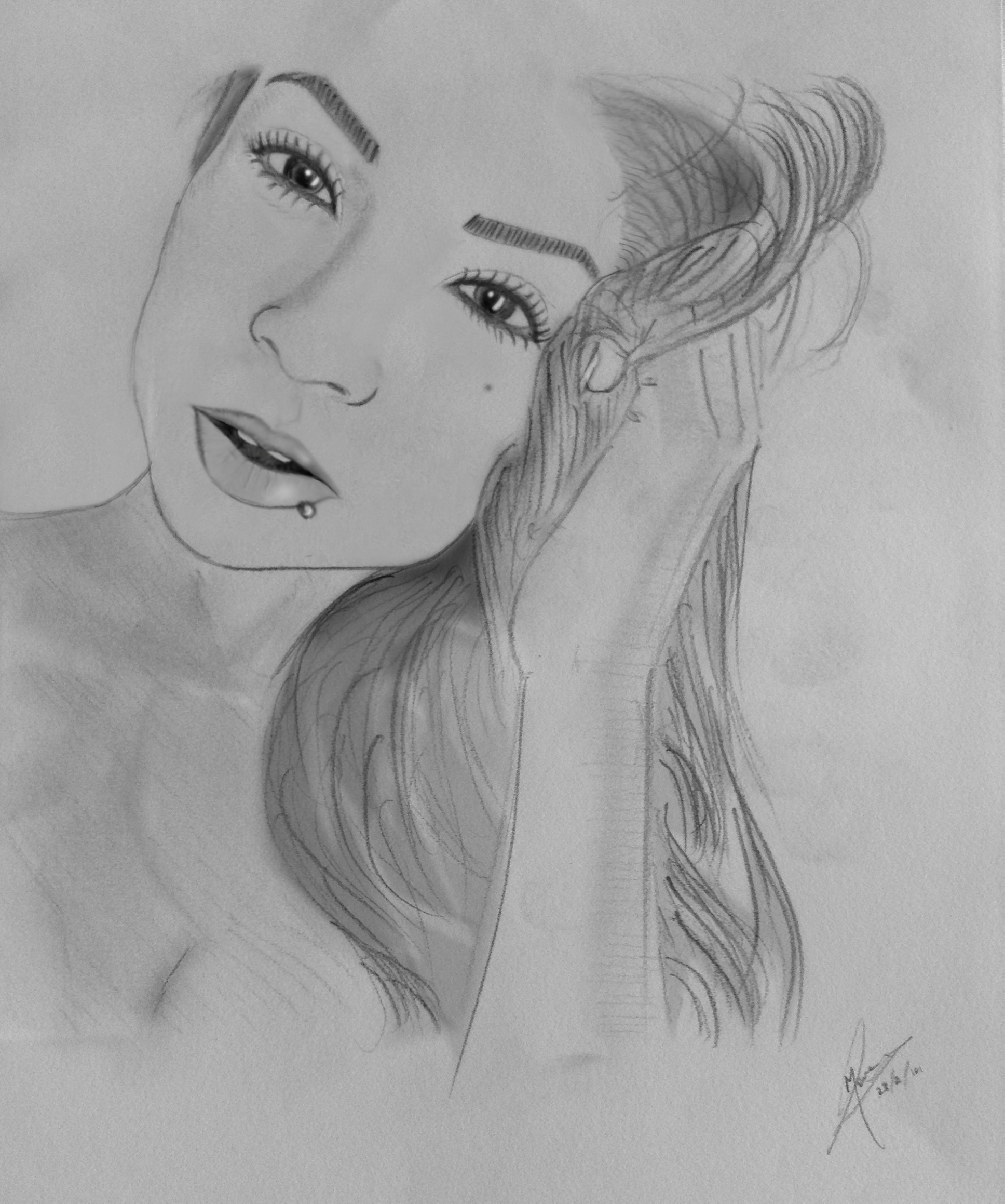 I will create a hand drawn sketch of you in my own style for $5