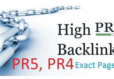 give you 4PR5, 20PR4 and 40PR3 dofollow actual page pr backlinks Plus Bonus 