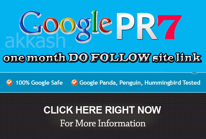 limited offer selling a PR7 DO FOLLOW text link for 