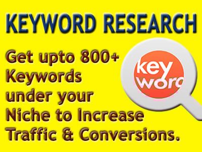Get 200-800 Keywords with Professional Keyword Research Under your Niche