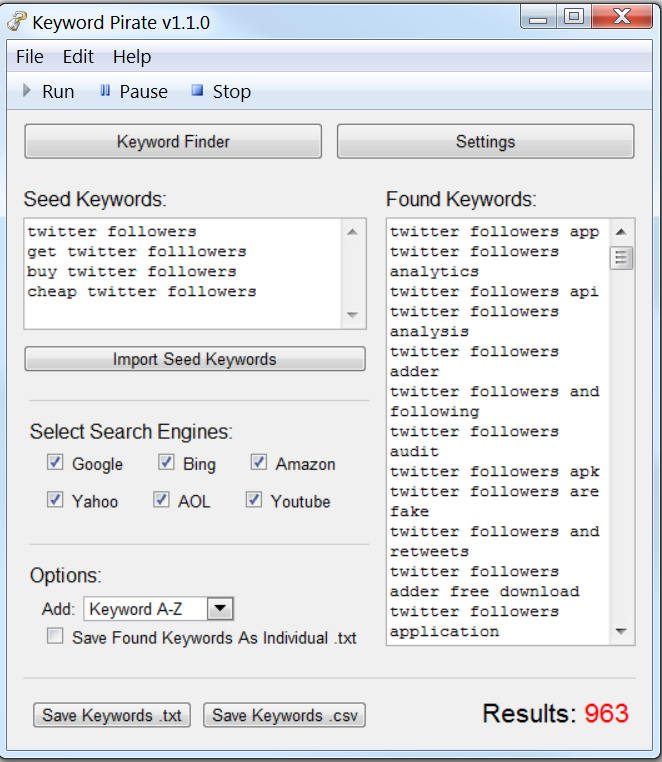 KeywordPirate - The Ultimate Keyword Research Tool