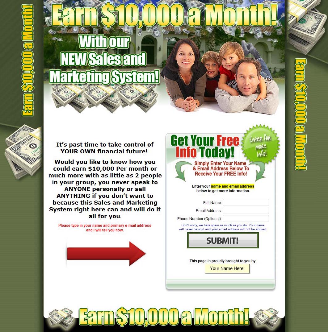 create professional capture page