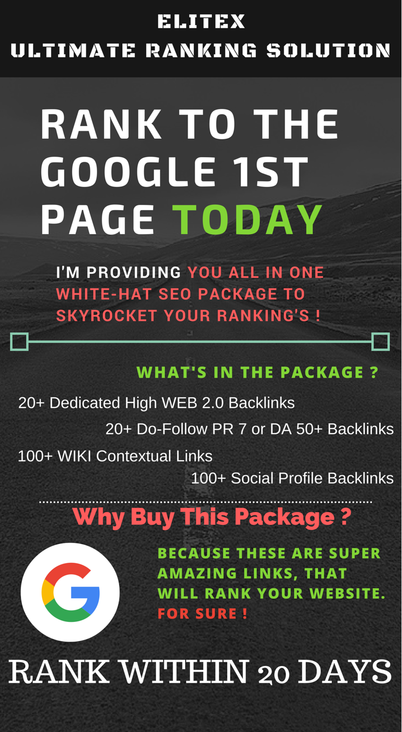 Be On Google First Page with EliteX Ultimate SEO PACK