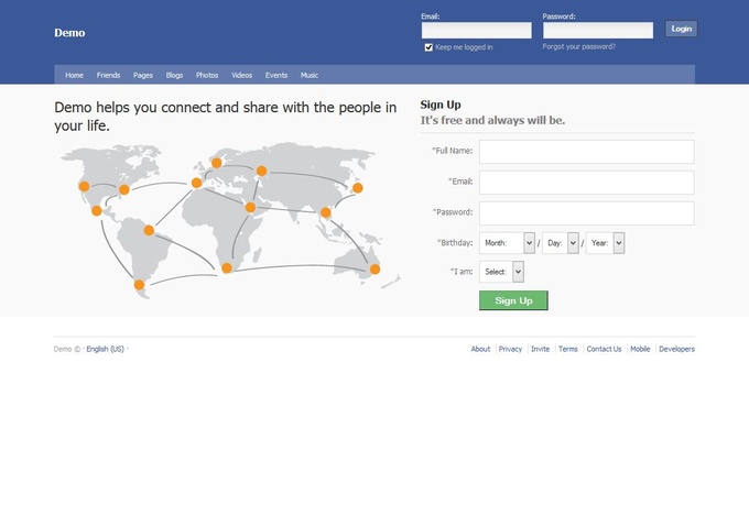 create you a stunning social networking website