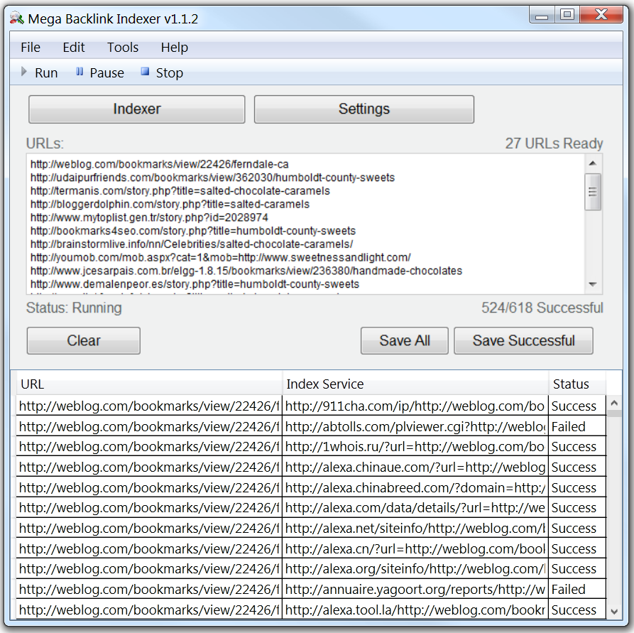 Backlink Indexing