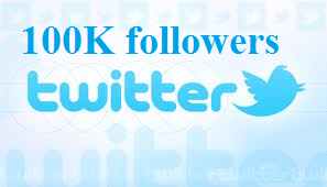 give you 100K real looking twitter followers without password just for
