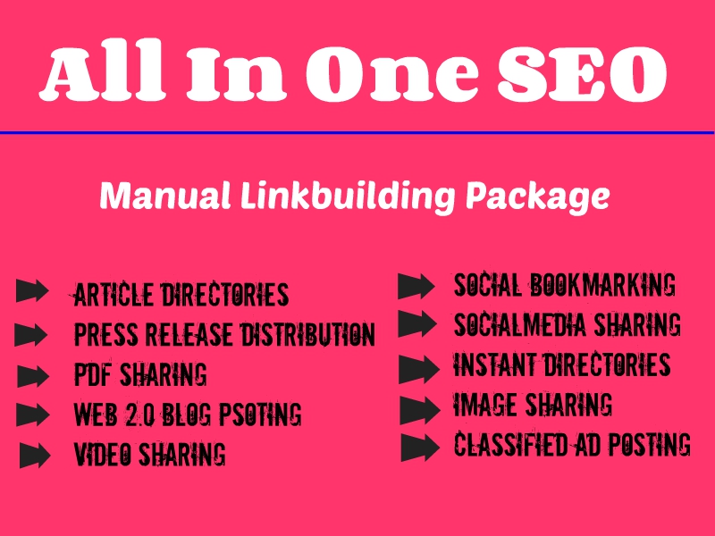 All In One Manual SEO Link Building Service