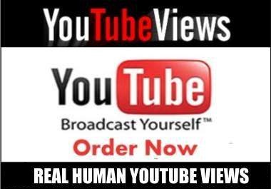get you up to 500 YOUTUBE Views from Real People