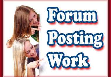 create 1500 Forum Posting Service, Unlimited urls and keywords 
