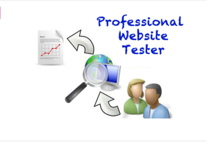 act as a user and test your website