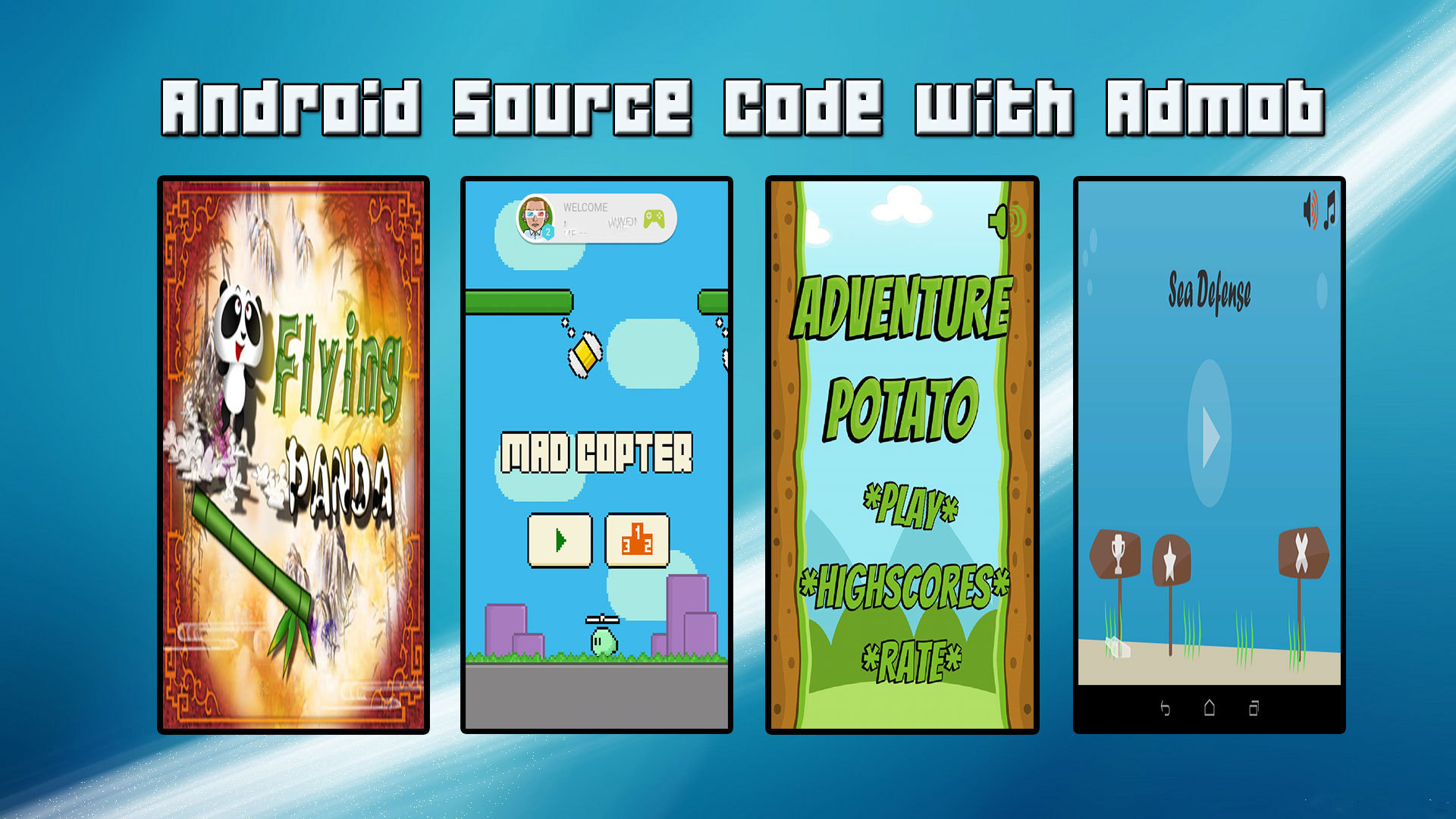 I will give you Swing Copters clone plus 3 Android games source code