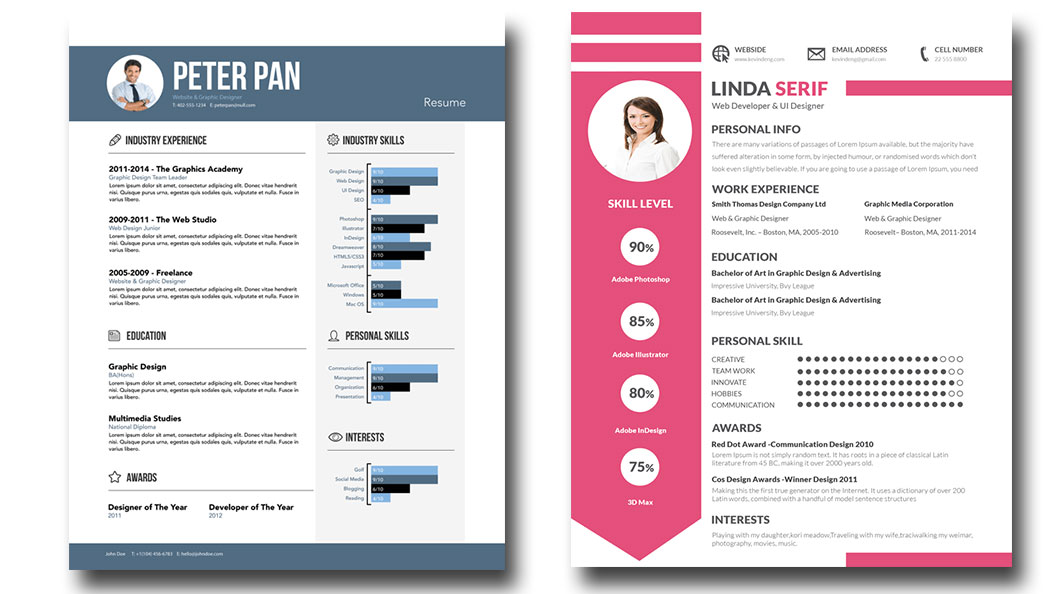 Editable Resume Formats ... I will give 15 PSD editable Resume Templates ...