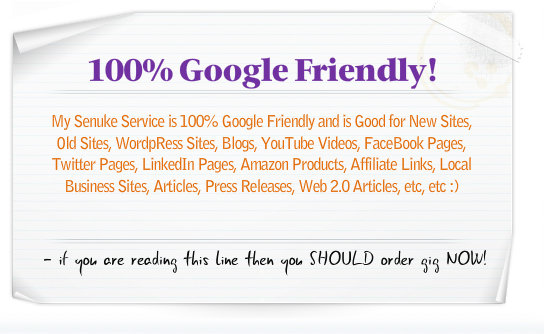 run Senuke xCR to create Google Friendly Backlinks in 72 Hours 