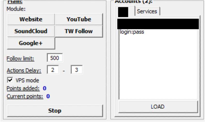 I will give you AddMeFast and YouLikeHits Bot Software