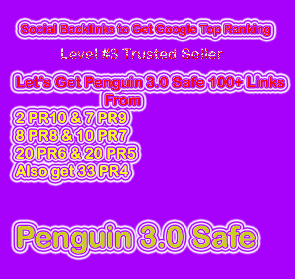 Get Penguin Safe Manual 100 Social Profile Backlinks(DA70 - DA100)