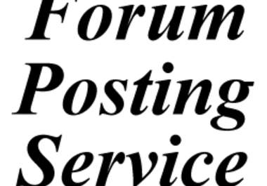 give 1000+++ Forum Posts on different Forums with PageRank in Domain