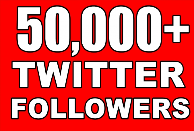 Provide Instantly 50000+ Permanent Twitter Followers Within 48 Hours 