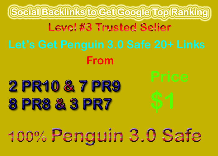 Safe 30 Social Profile Links DA50-DA100 - 3x - Buy 3 Get 4