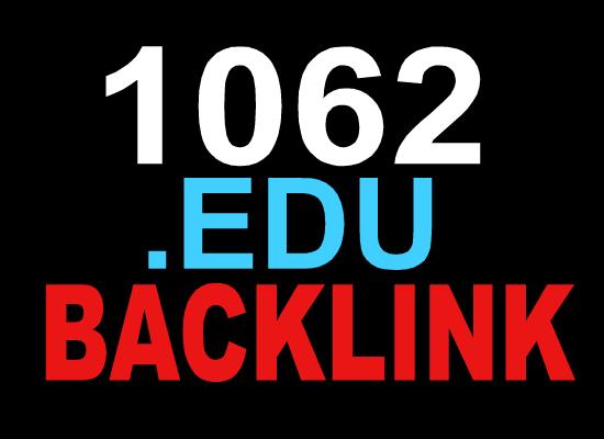 create 1062 .EDU Guarantee Permanent Live Forever Backlink for Boost Your Google Serp Rangking Website