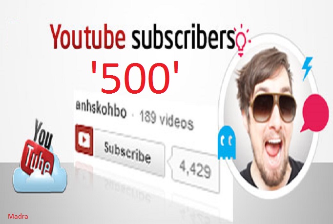 I will give you 500 Real Human Youtube Subscribers