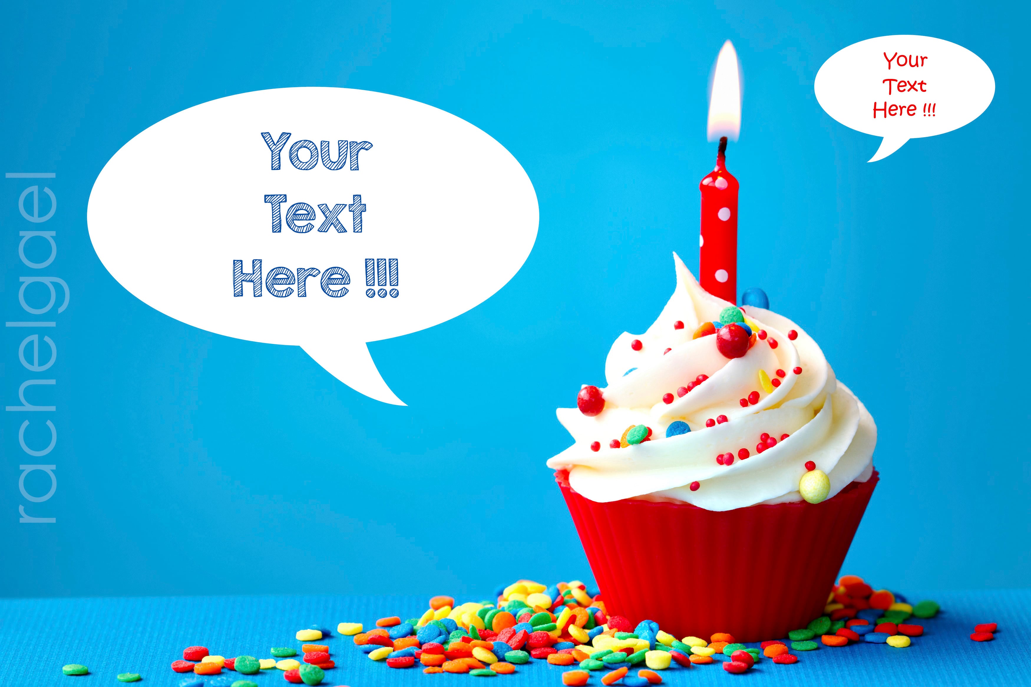 I will create a birthday POSTER with the text you want
