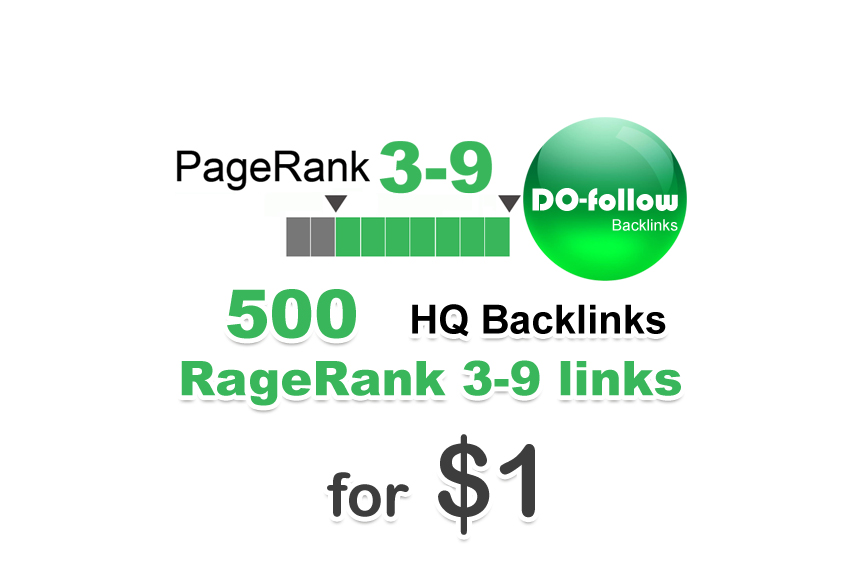 500 do-follow PR 3-9 backlinks