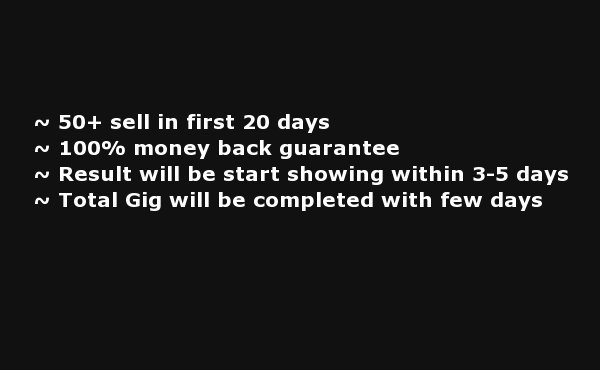 make your Alexa rank 6 figures / below 999,999 