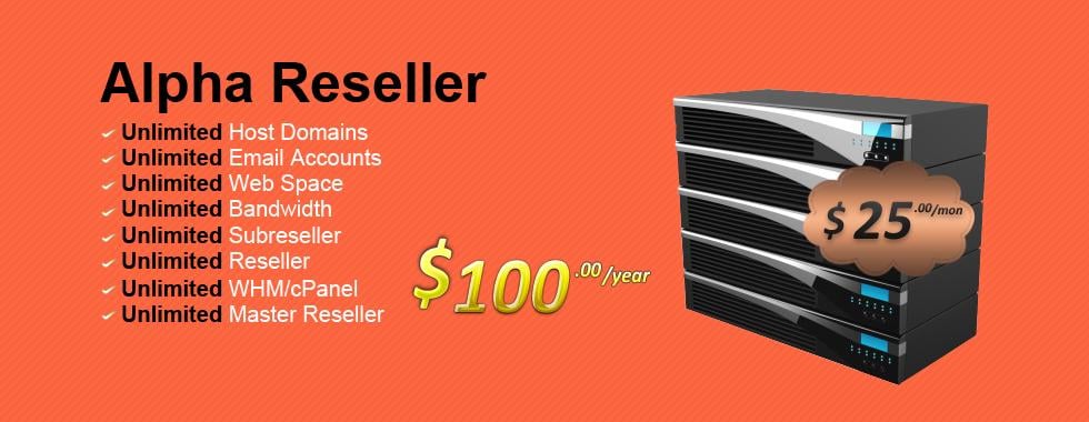 Alpha Master Reseller Hosting With Unlimited Cpanel + Reseller + Master Reseller Creation (6 Month)