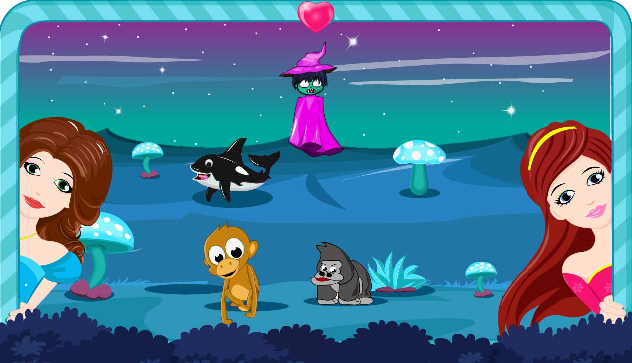 Illustrate cute vector cartoons