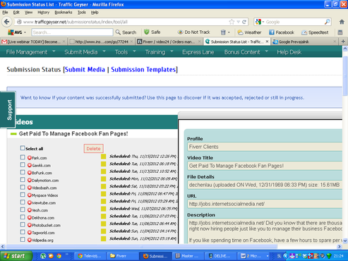 do Video SUBMISSION with Traffic Geyser system for