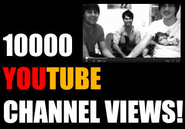 advertize and deliver around 10,000 unique views to your YouTube channel