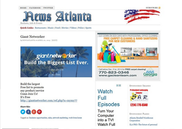 post on my Atlanta News Blog