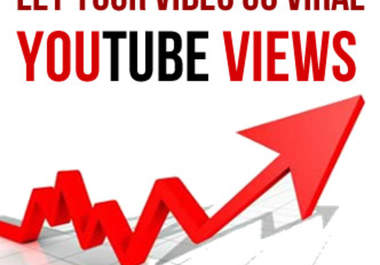 give you 1000 REAL youtube views[No BOTS and PROXIES Used] and 25 likes with a natural pattern over a full week 140+ views per day