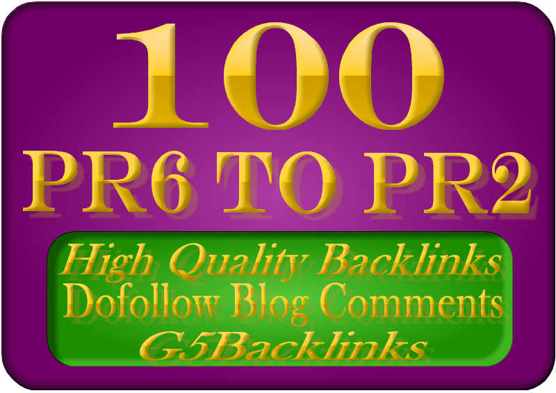 blog 100 high quality blog comments backlinks on actual PR7 to PR2 