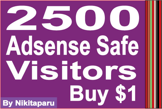 Guaranteed Real Website Traffic, guaranteed real website ... Send 2500 Adsense Safe Visitors to your website/blog for ...