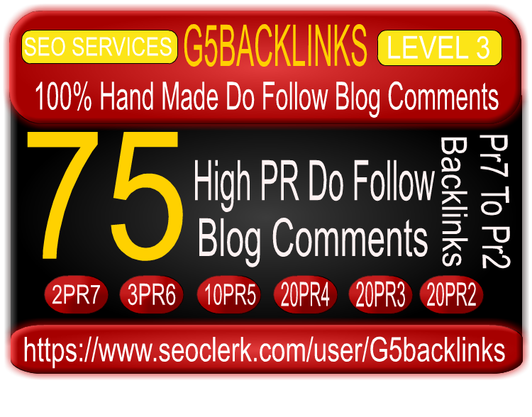 build Manually 75 PR2 To PR7 blog comments high pr BACKLINKS