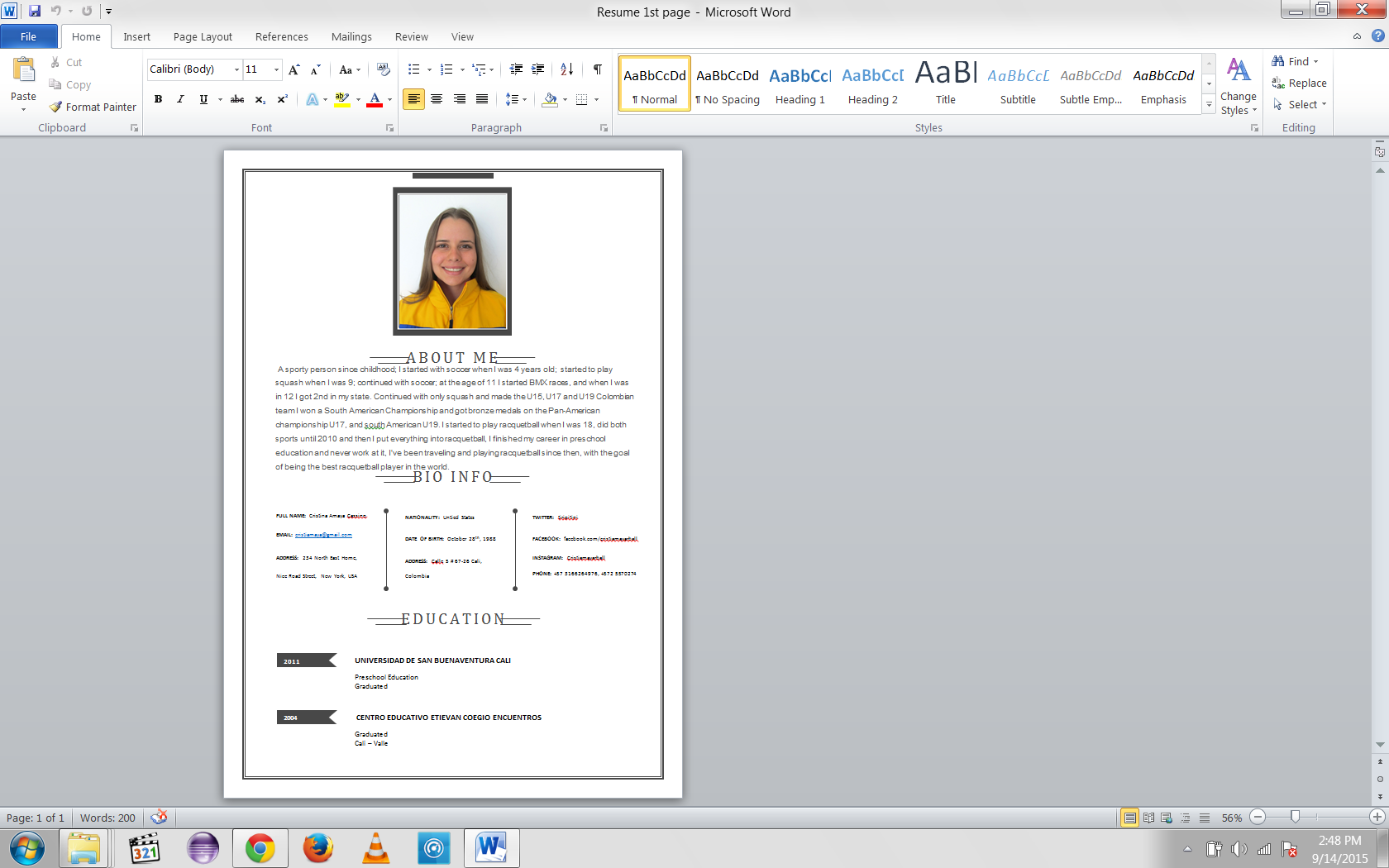 I will create a perfect resume for any job