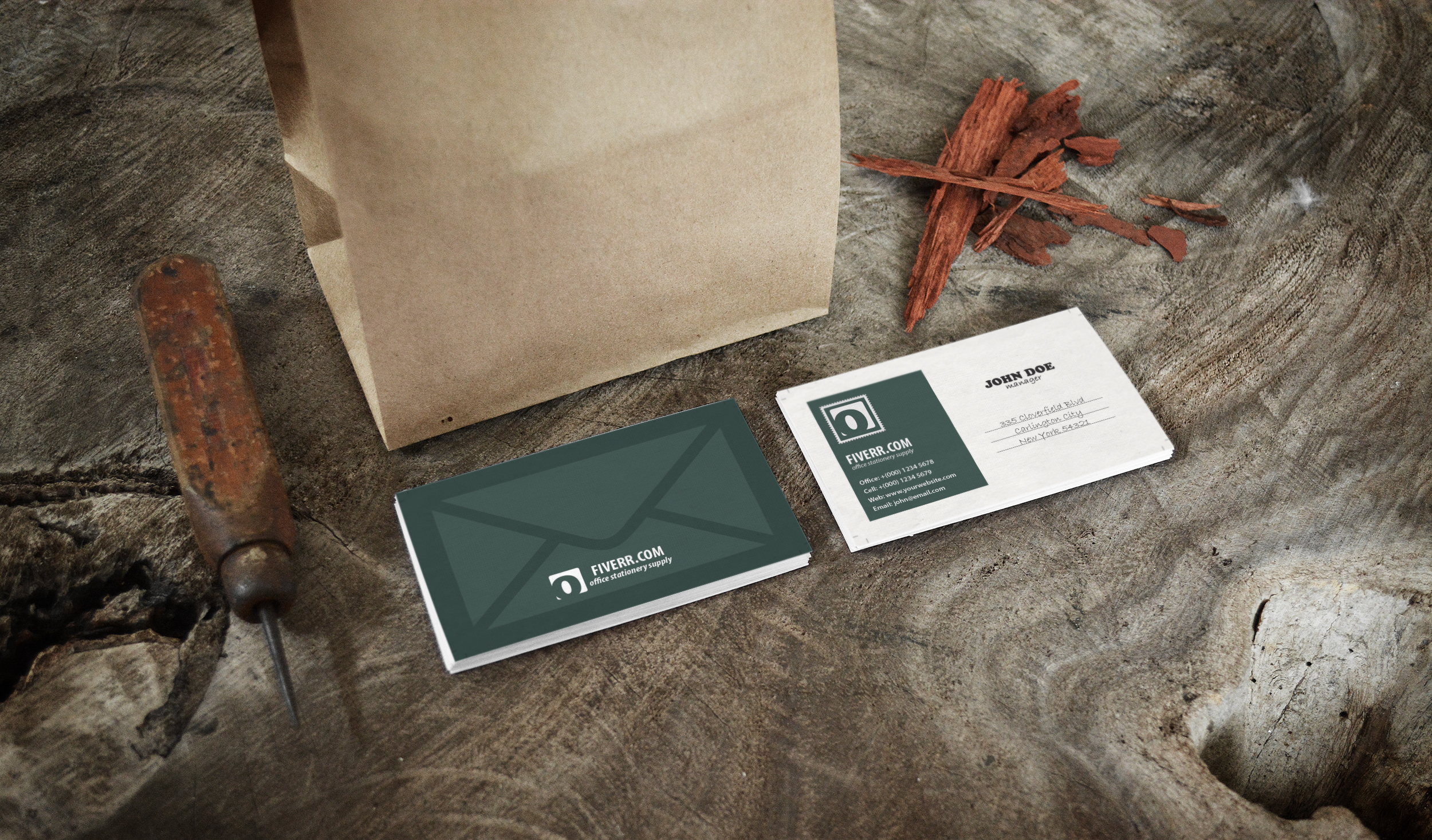 I will create 2 amazing and unique business card in 24 hours