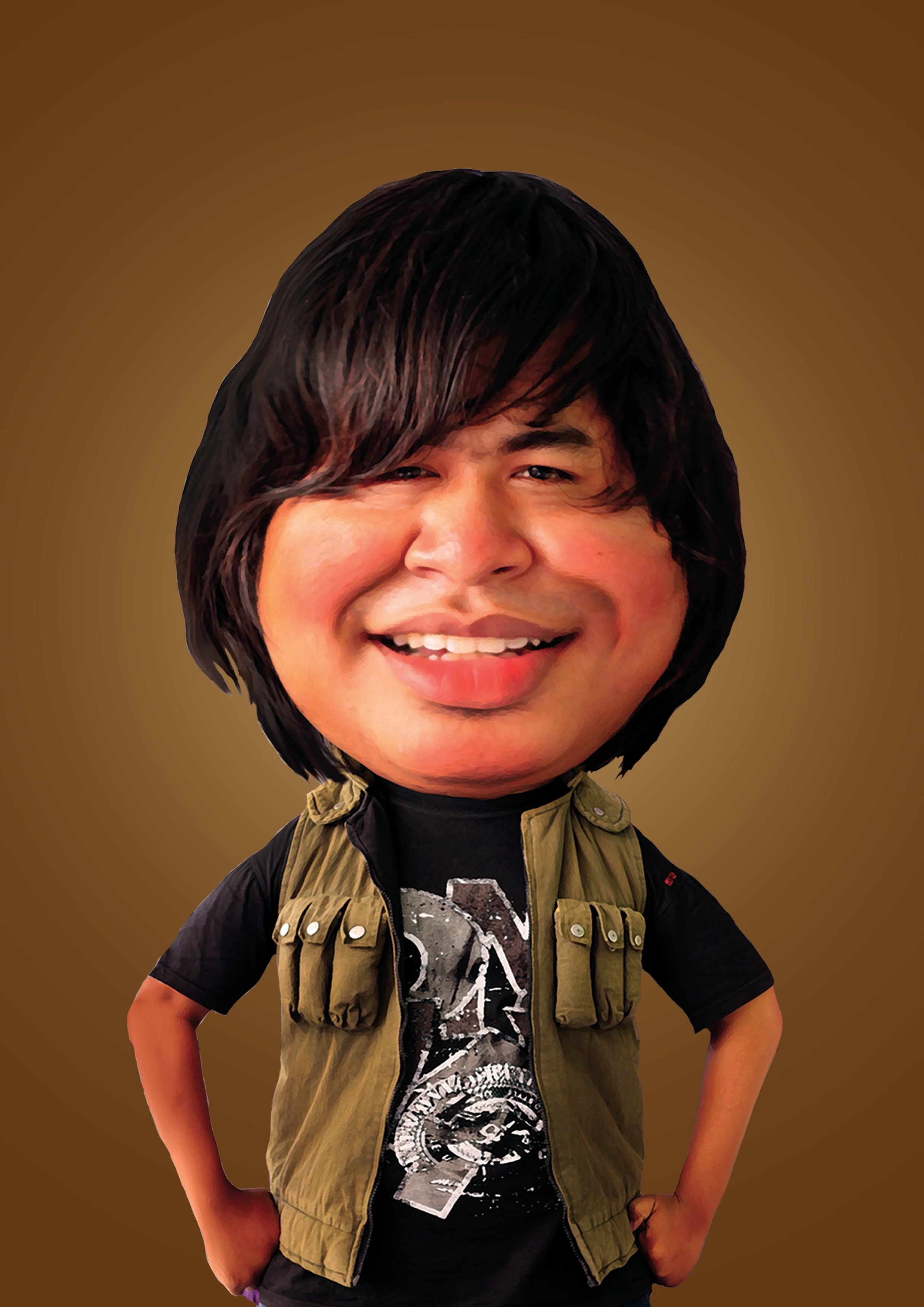 I will make digital realistic caricatur From Your Pho...