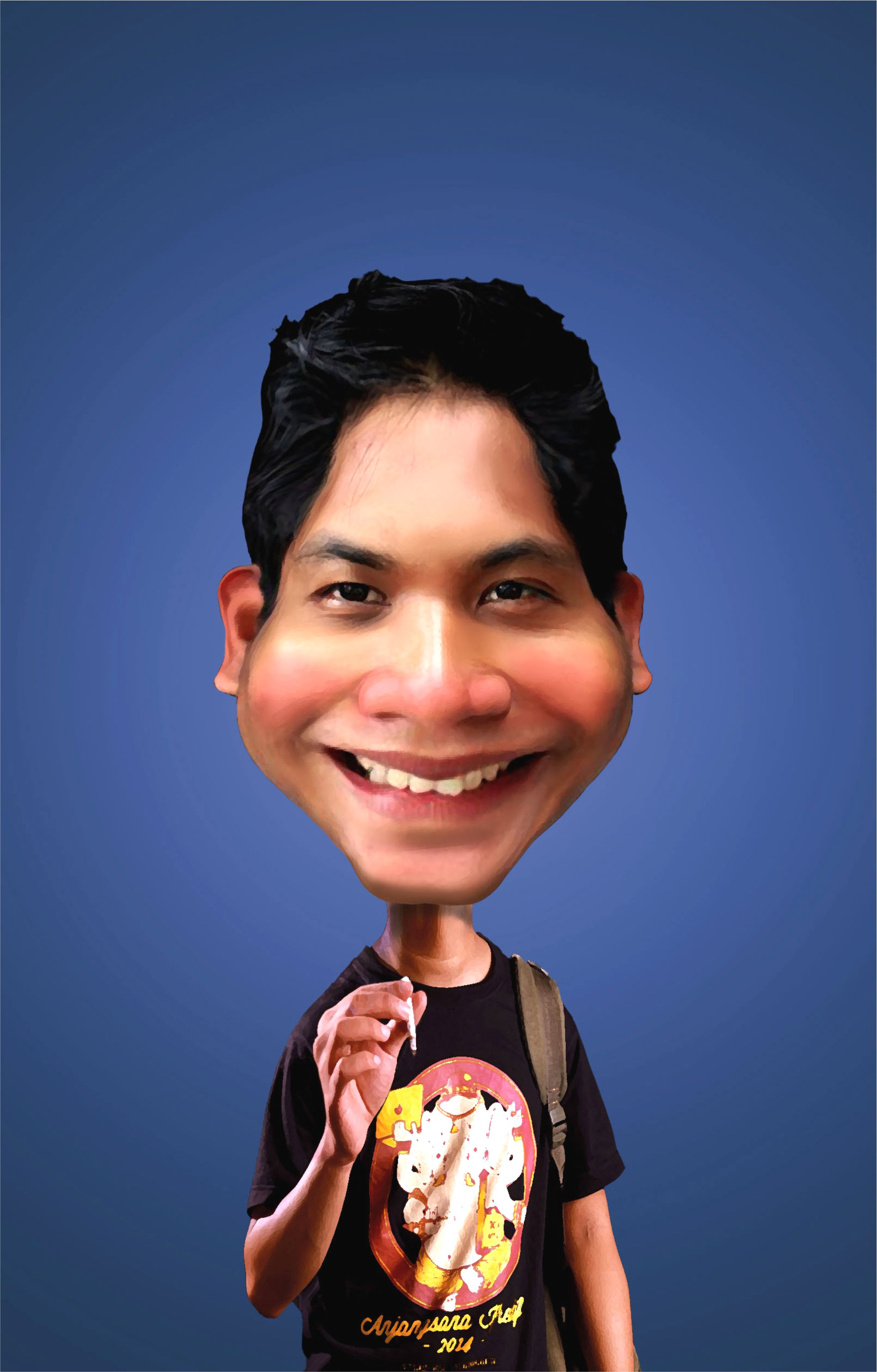 I will make digital realistic caricatur From Your Photo 