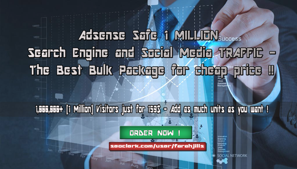 Adsense Safe 1 MILLION Search Engine and Social Media TRAFFIC