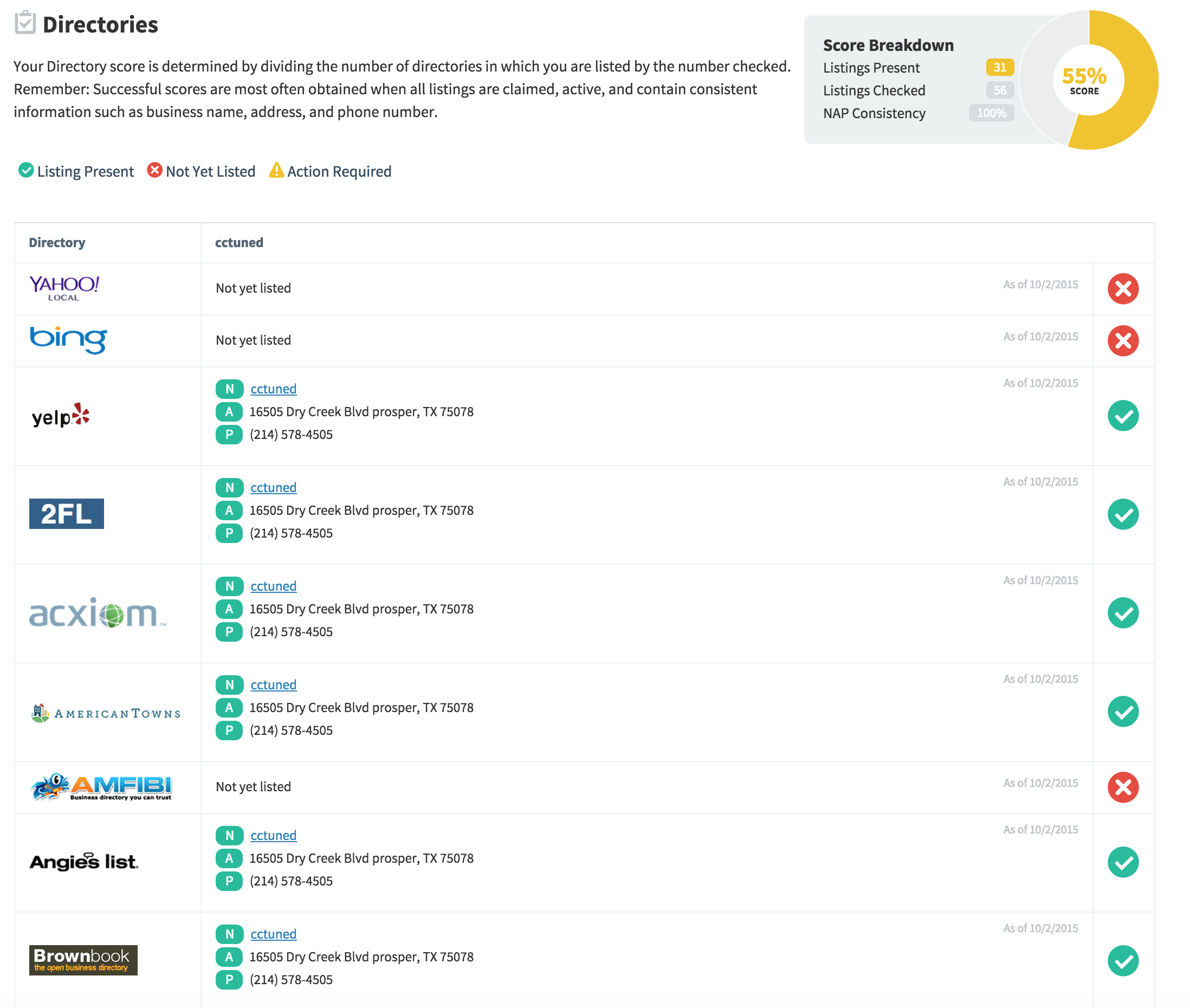 Run my visbility report for your local business