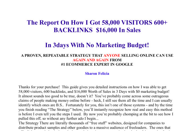 Show you a huge targeted traffic source for your websites and affiliates links
